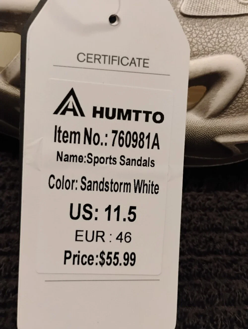 HUMTTO Men's Size 12 Sport Outdoor Beach Sandals Quick Drying with arch Support